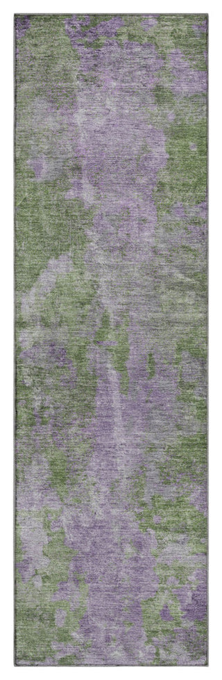 Premium Machine Washable Mayfield AMF573 Green 2'3" x 7'6" Runner Rug