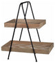 Herringbone Accented Prescott 2-Tier Trays