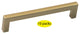 5.5" Shaker Style Stainless Steel Door Pulls in Apple Gold--10 packs
