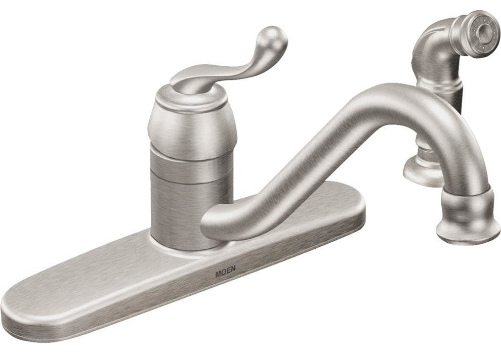 Muirfield Spot Resist Stainless One-Handle Low Arc Kitchen Faucet