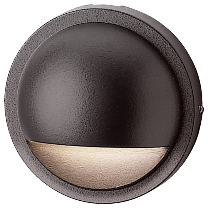 Textured Architectural Bronze 2700K Half-Moon LED Deck Light