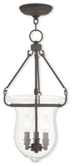 Livex 50296-07 3-Light Bronze Pendant, Bronze