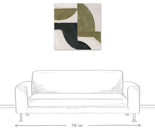 Abstract Moody Shapes 30 x 30 Canvas Wall Art
