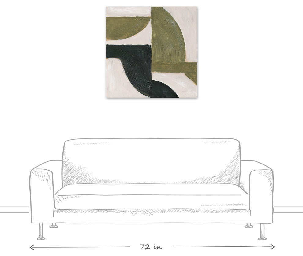 Abstract Moody Shapes 30 x 30 Canvas Wall Art