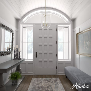 Hunter Sacha Alturas Gold 3 Light Pendant Ceiling Light