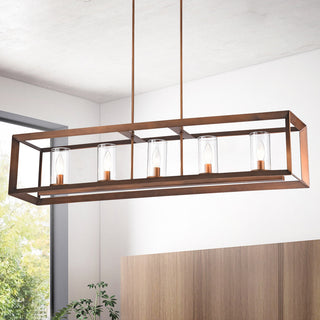 Alois 41" Chandelier Antique Copper Finish