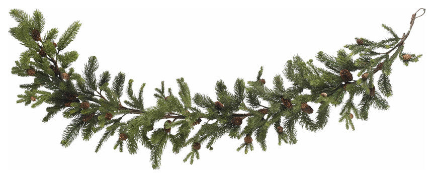 60" Pine and Pinecone Garland