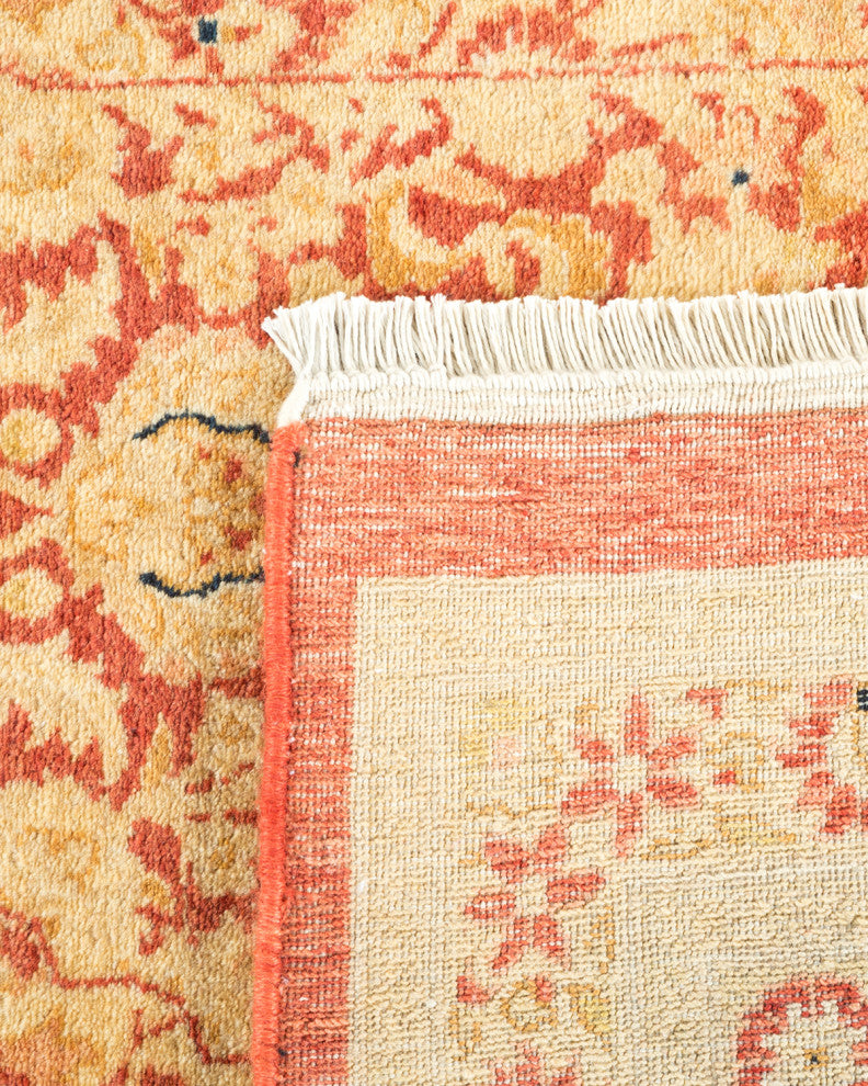 Mogul, One-of-a-Kind Hand-Knotted Area Rug Orange, 6'3"x9'7"
