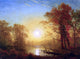 Albert Bierstadt Sunrise, 21"x28" Wall Decal Print
