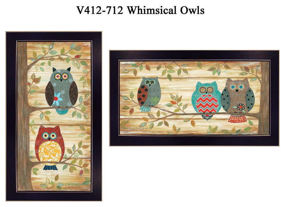 "The Wise Owls" Collection by Annie LaPoint, Printed Framed Wall Art