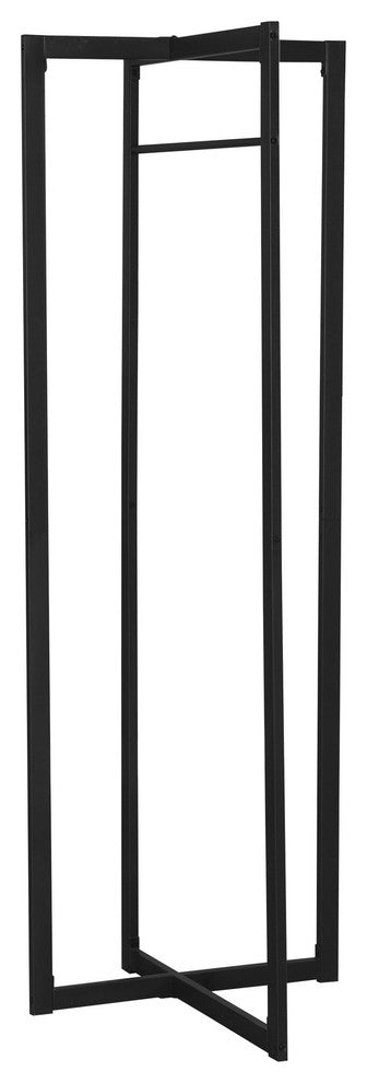 Coat Rack, 72" Black Metal