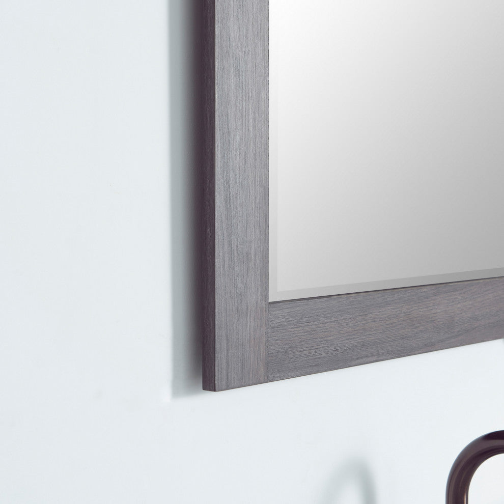 Cortes Rectangular Wall Mount Mirror, Suleiman Oak, 24"