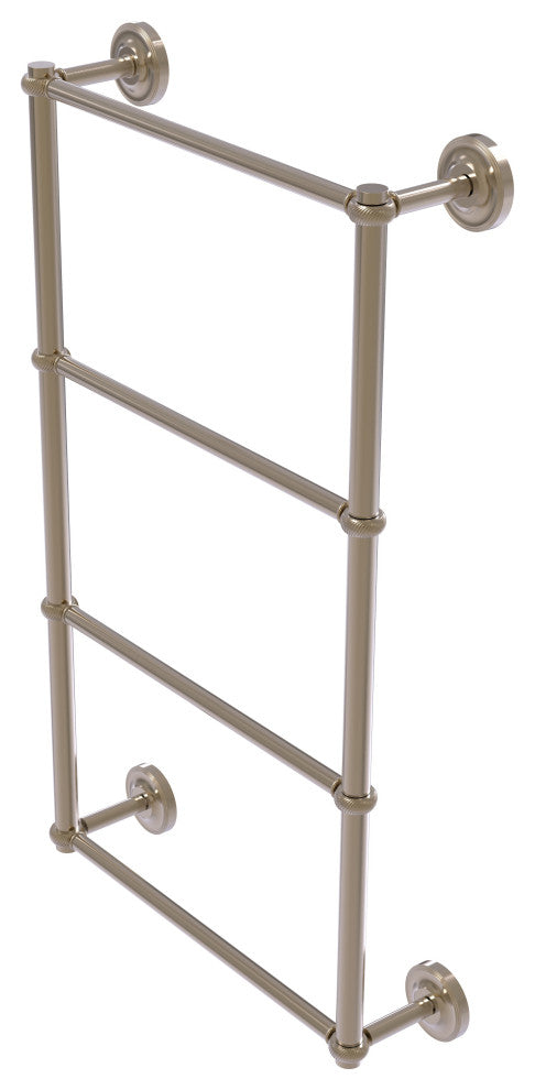 Prestige Regal 4-Tier 24" Ladder Towel Bar with Twist Detail, Antique Pewter