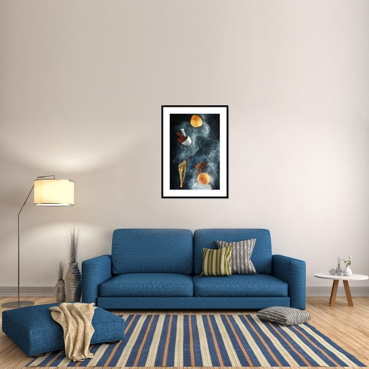 "Kitchen Mess: Cinnamon Cupcake" Framed Digital Print by Dina Belenko, 32x44"