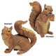 Scamper and Chomper, the Woodland Squirrel Statues: Set of Two