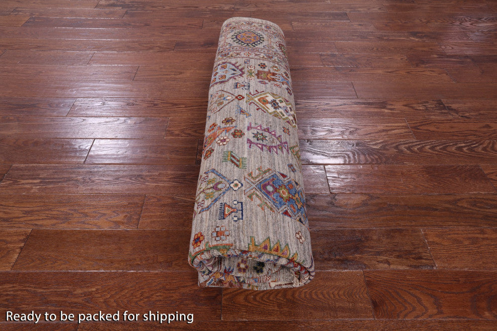 7' 11" X 9' 11" Fine Turkmen Ersari Handmade Wool Rug Q10559