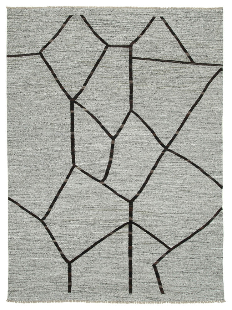 Rug N Carpet - Hand-knotted Turkish 7' 11'' x 10' 8'' Unique Wool Kilim Rug