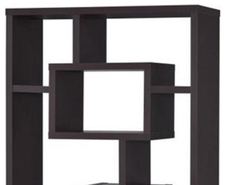 Benzara BM156231 Aesthetic Fine Looking Rectangular bookcase, Brown