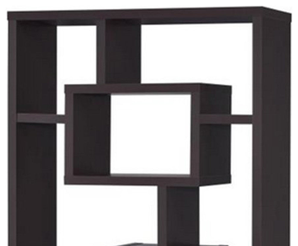 Benzara BM156231 Aesthetic Fine Looking Rectangular bookcase, Brown