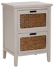 Safavieh Jonah 2-Drawer End Table, Quartz Gray