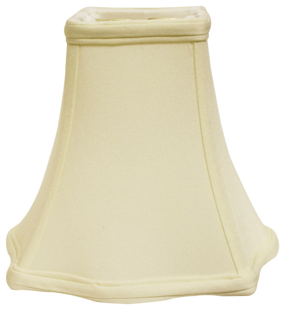 18" Ivory Premium Square No Slub Lampshade