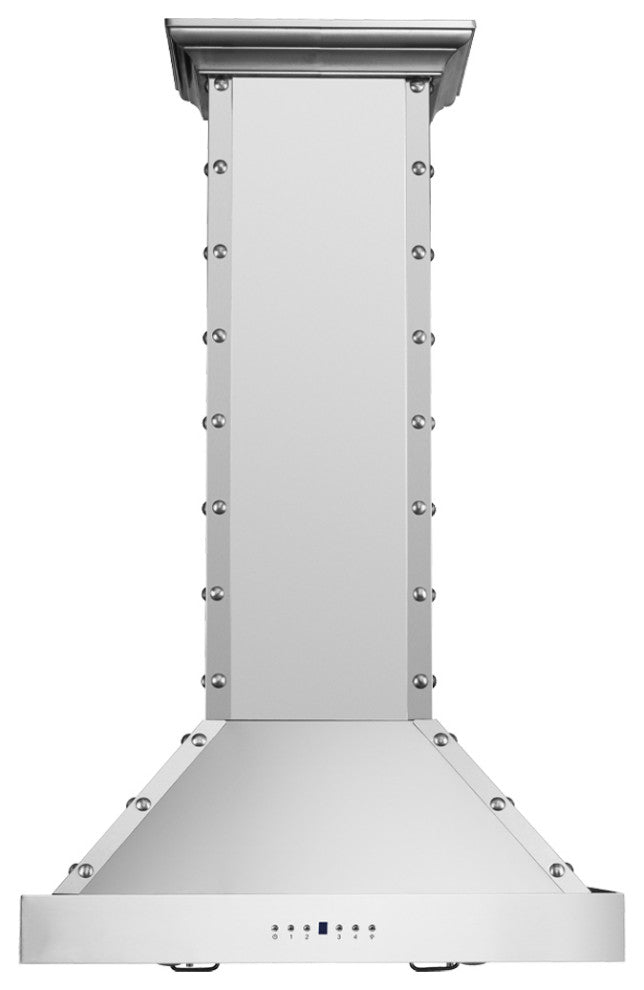 Cavaliere 30" Island Mounted Range Hood 900 CFM Brushed Stainless Steel LED