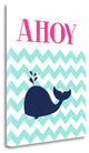 "Chevron Whale" By Tamara Robinson, Giclee Print on Gallery Wrap Canvas