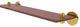 South Beach 22" Solid Wood Shelf, Polished Brass