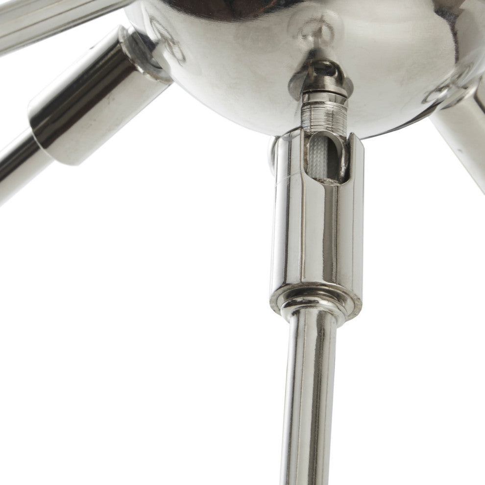 INK+IVY Paige 12-Light Chandelier with Oversized Globe Bulbs Silver
