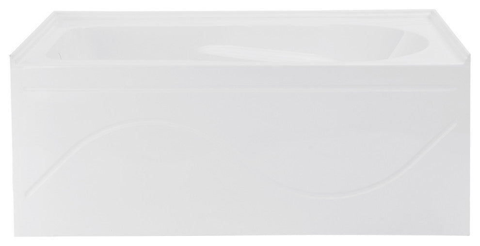Ivy 48'' x 32" Bathtub With Apron Left Hand Drain, White