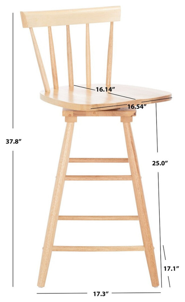 Safavieh Tage Swivel Counter Stool, Natural