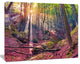 Autumn Morning in Mystical Woods, Large Landscape Canvas Art Print, 60"x28"