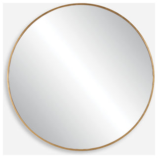 Junius Large Round Mirror, Gold