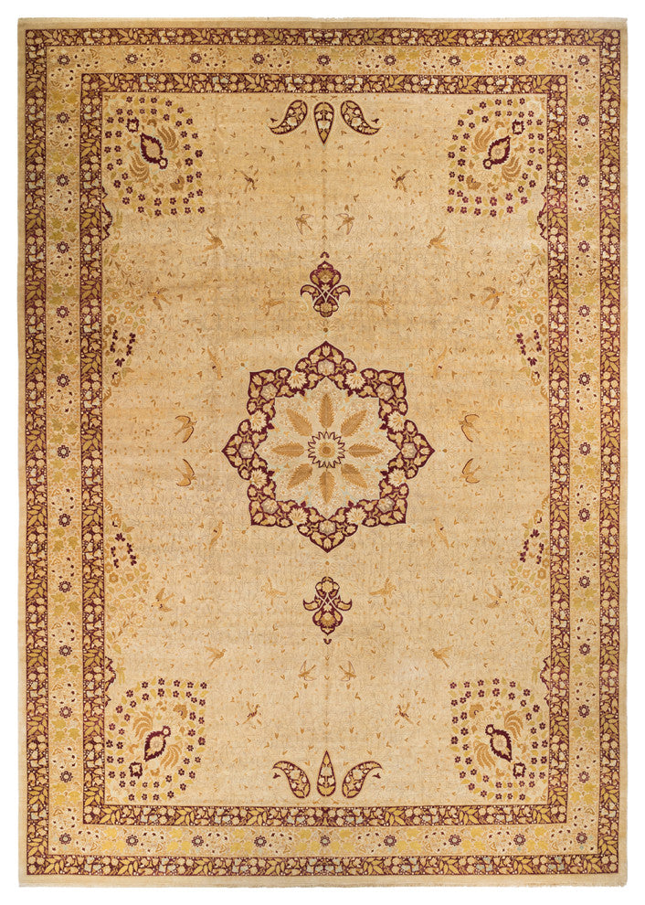 Ryan, One-of-a-Kind Hand-Knotted Area Rug Ivory, 12'1"x17'10"