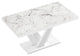 Chariton Extendable Dining Table, White Venatino/White