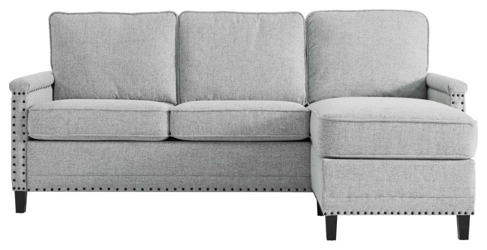 Sofa, Fabric, Gray, Modern, Living Lounge Room Hotel Lobby Hospitality