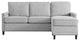 Sofa, Fabric, Gray, Modern, Living Lounge Room Hotel Lobby Hospitality