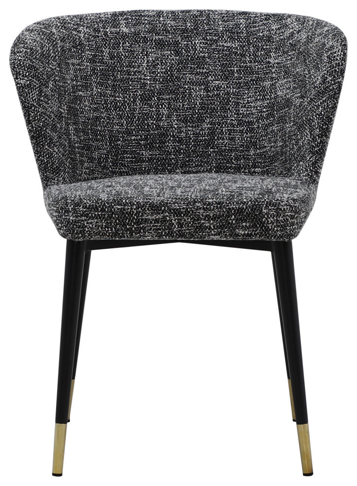 Elite Living Camilla Modern Woven Upholstered Dining Side Chair, Gray
