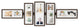 Umbra Shuffle Gallery Frame Set of 5 Aged Walnut