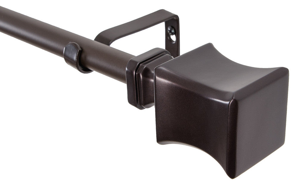 UTOPIA ALLEY 3/4 Inch Curtain Rod - Curtain Rods For Windows, Oil Rubbed Bronze, 86"-120"