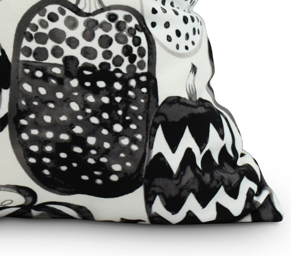 Pumpkins Galore 16" Cream Halloween Print Decorative Throw Pillow