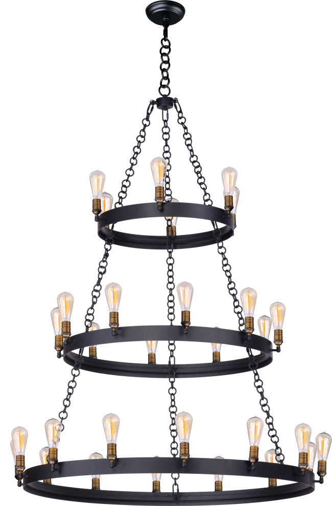 Maxim Noble Six Light Chandelier 26273BKNAB/BUI