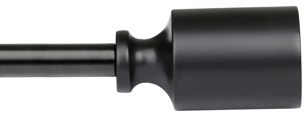 UTOPIA ALLEY 3/4 Inch Curtain Rod - Curtain Rods For Windows 86 to 120", Black