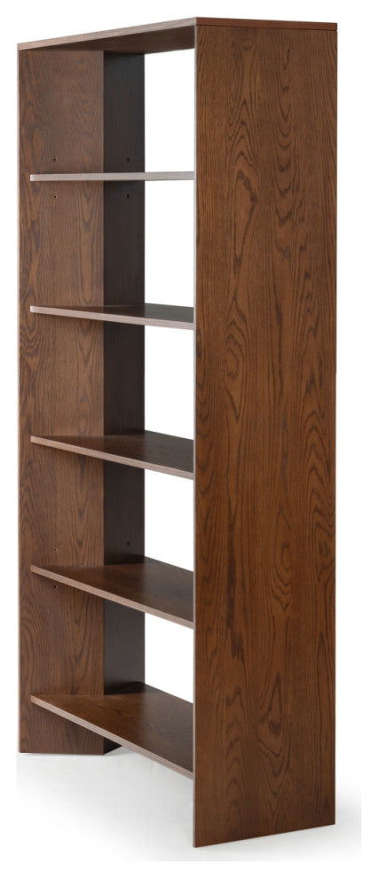 Safavieh Couture Norrington 5 Shelf Bookshelf, Walnut