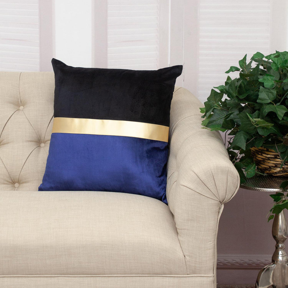 Parkland Collection Myra Blue Throw Pillow, Square
