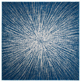 Safavieh Evoke Collection EVK228 Rug, Navy/Ivory, 9' Square