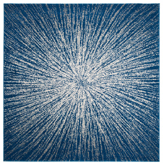 Safavieh Evoke Collection EVK228 Rug, Navy/Ivory, 9' Square