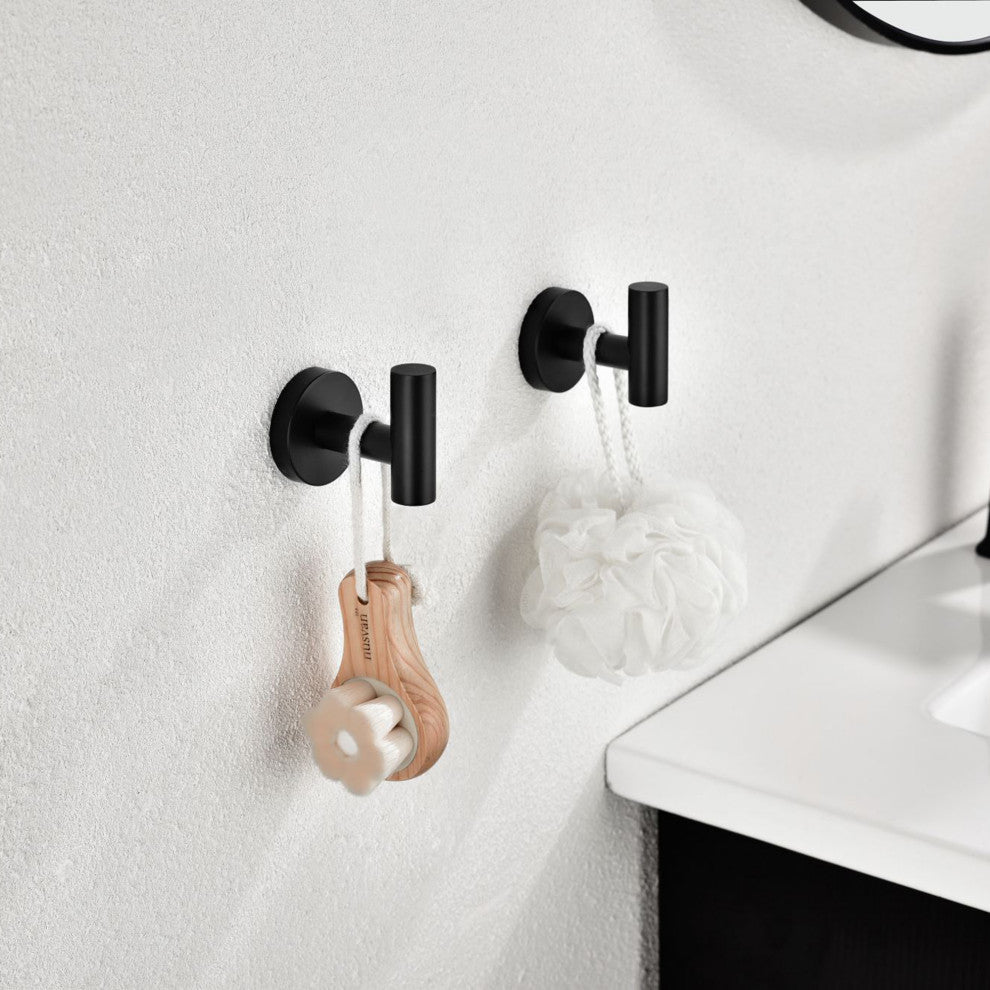 6-Piece Wall Mounted Towel Hook with Two Installation