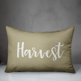 Harvest Lumbar Pillow, Beige, 14"x20"