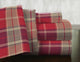 Pointehaven 175 GSM Cotton Flannel Sheet Set, Piedmont Plaid, King